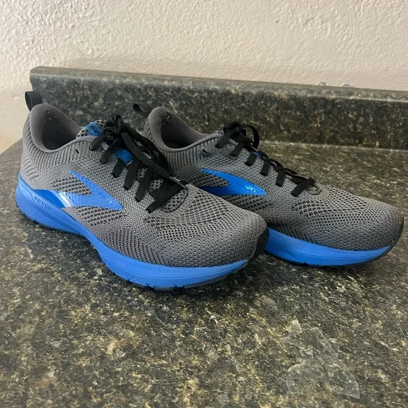 Brooks Men's Athletic Shoes in Gray and Blue - Picture 6 of 8